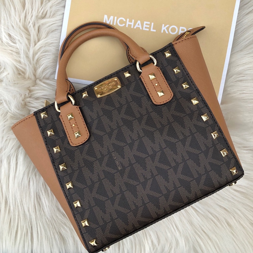 Michael Kors Sandrine stud SM tote crossbody